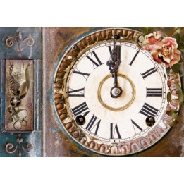 Papel de arroz esfera reloj